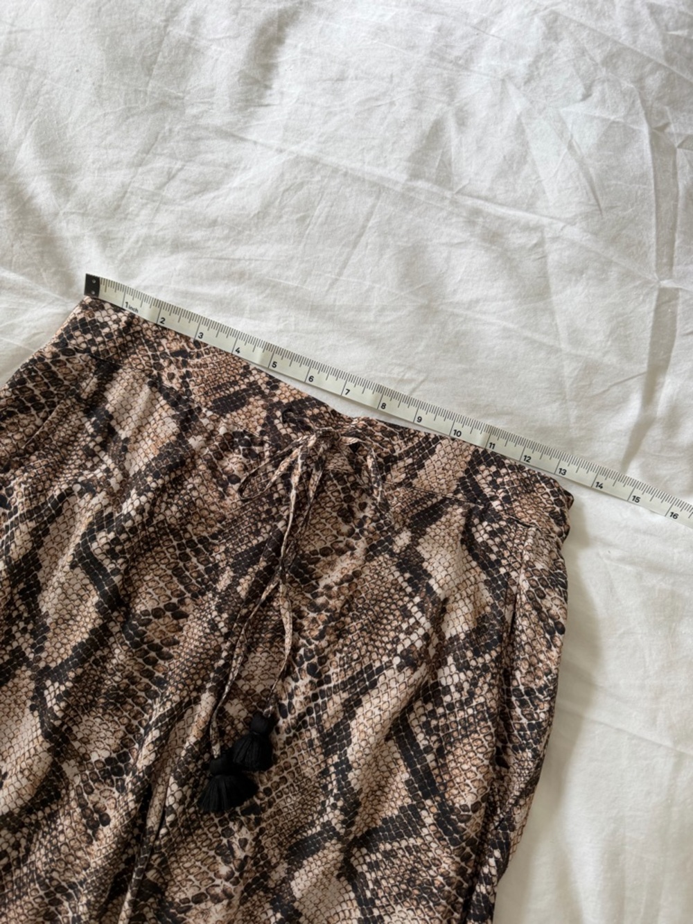 Figue Wide Leg Snake Print Pants - Brown & Black XS never worn - Picture 4 of 6